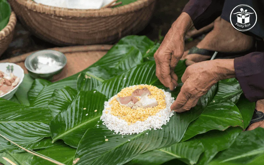 Hướng dẫn gói bánh chưng vuông